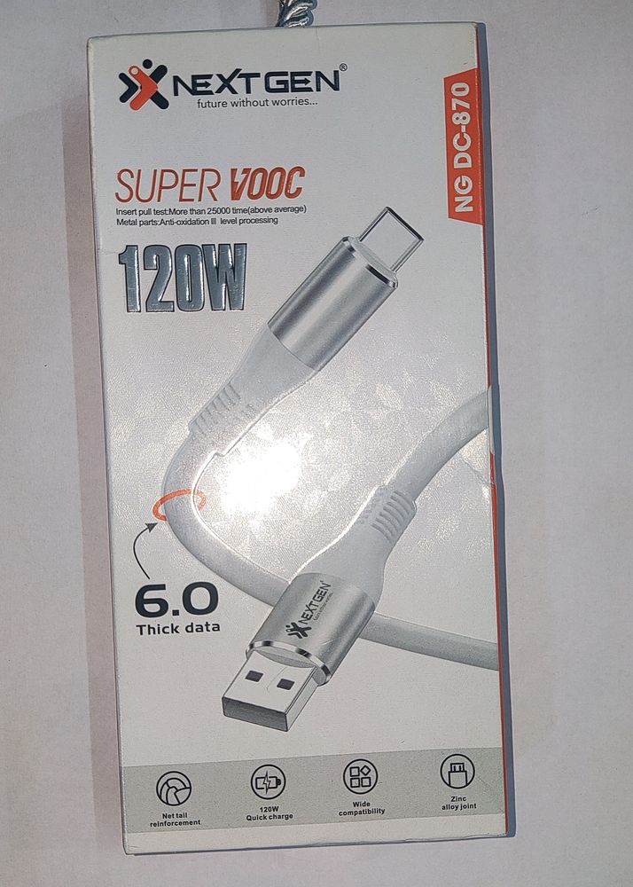 NEXTGEN SUPER VOOC 120 W USB Micro Cable