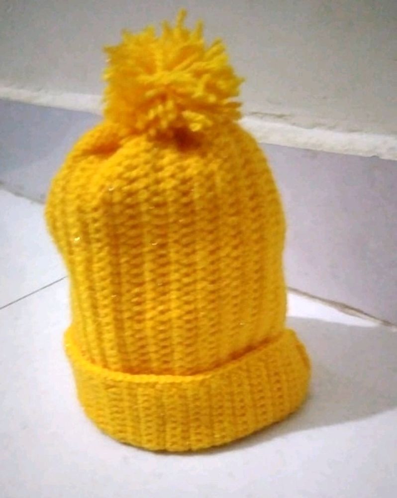 Woolen Hat For 0to3 Month Baby