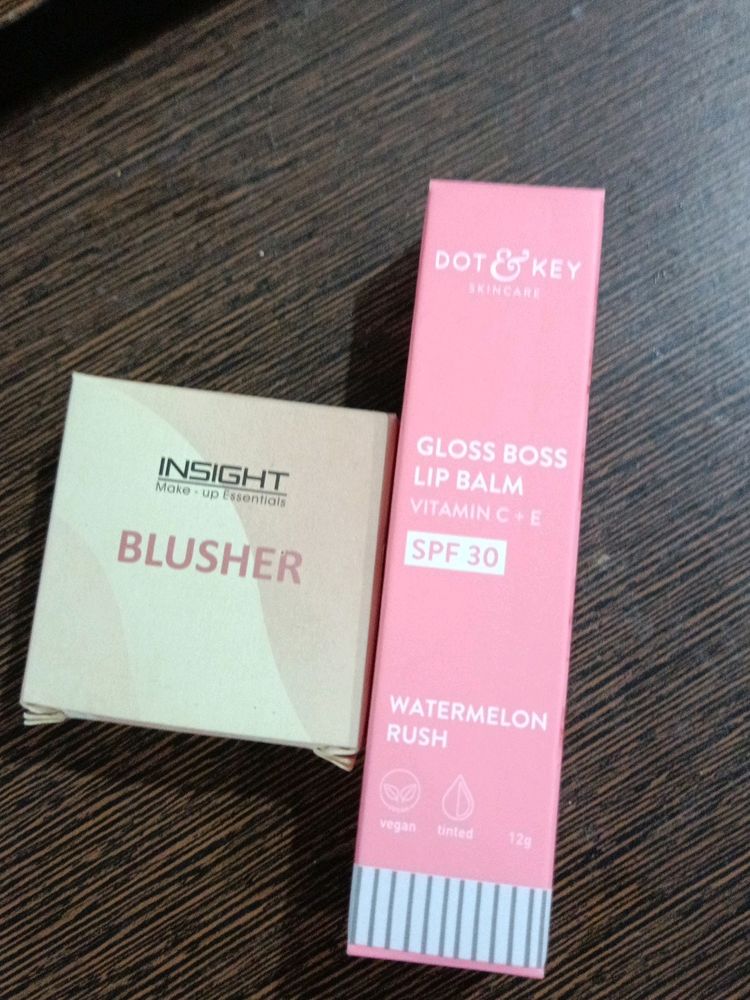 Combo Dot And Key Lip Balm & Insight Blusher