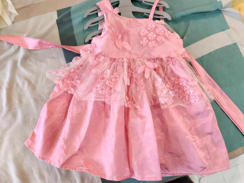 Baby Pink Butterfly Gown