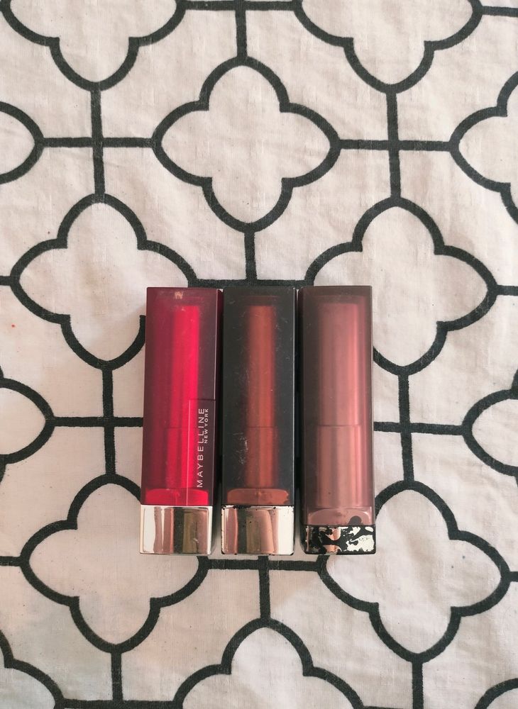 Set Of 3 - Maybelline New York lipsticks💄💄💄✨✨