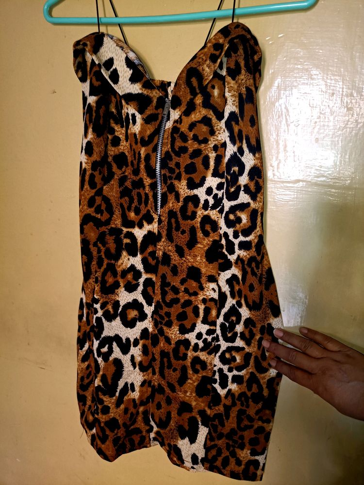 Tiger Print Sexy Dress