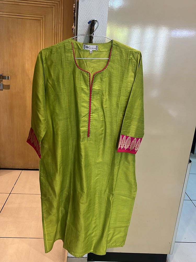 Parrot Green Kurta