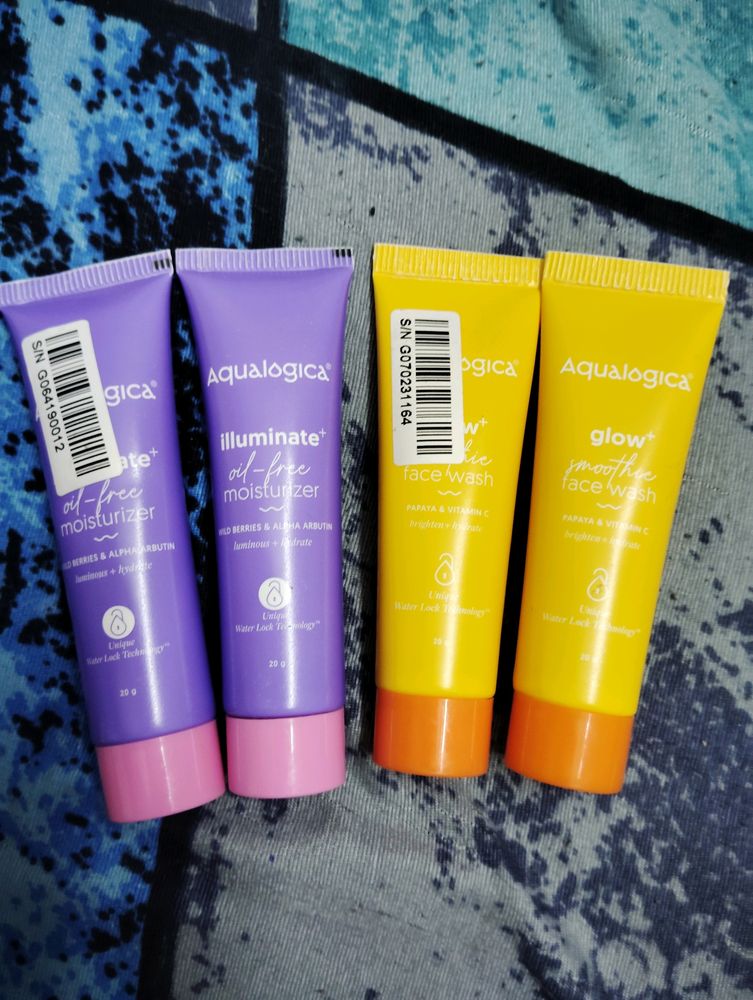 2Agualogica Glow Smoothie Face Wash+2 Moisturizer