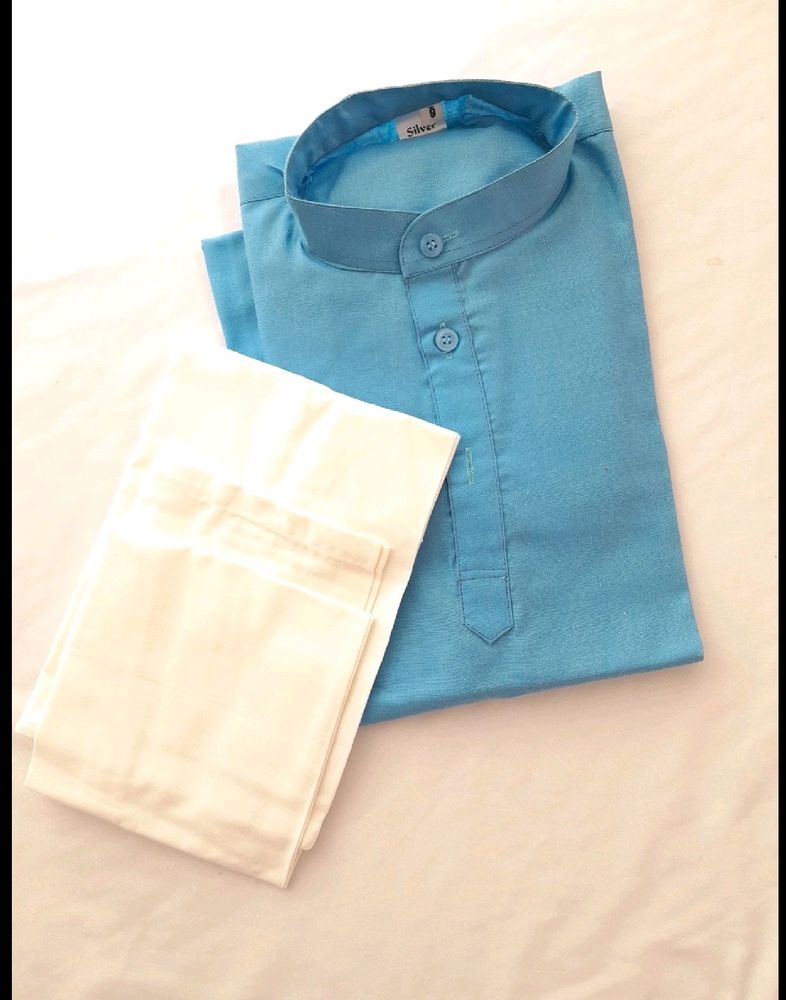 Boys Blue Kurta & Payjama Set