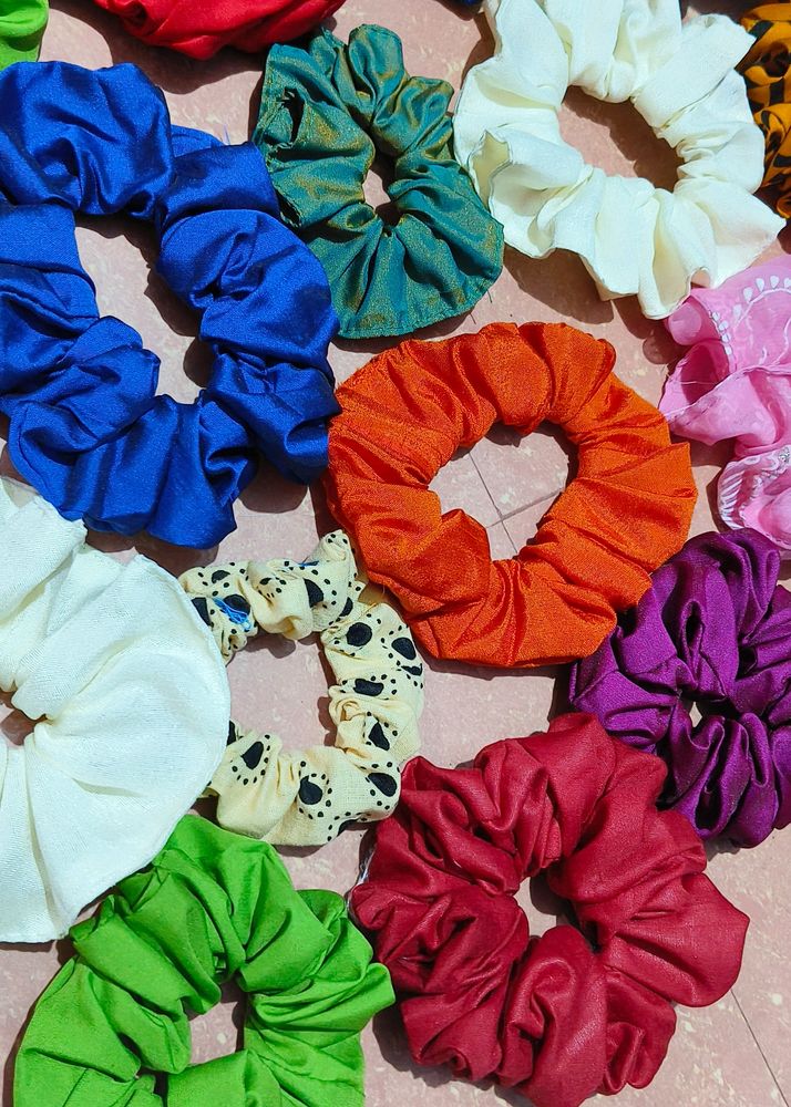 Printed Colourful scrunchies 10 Coming