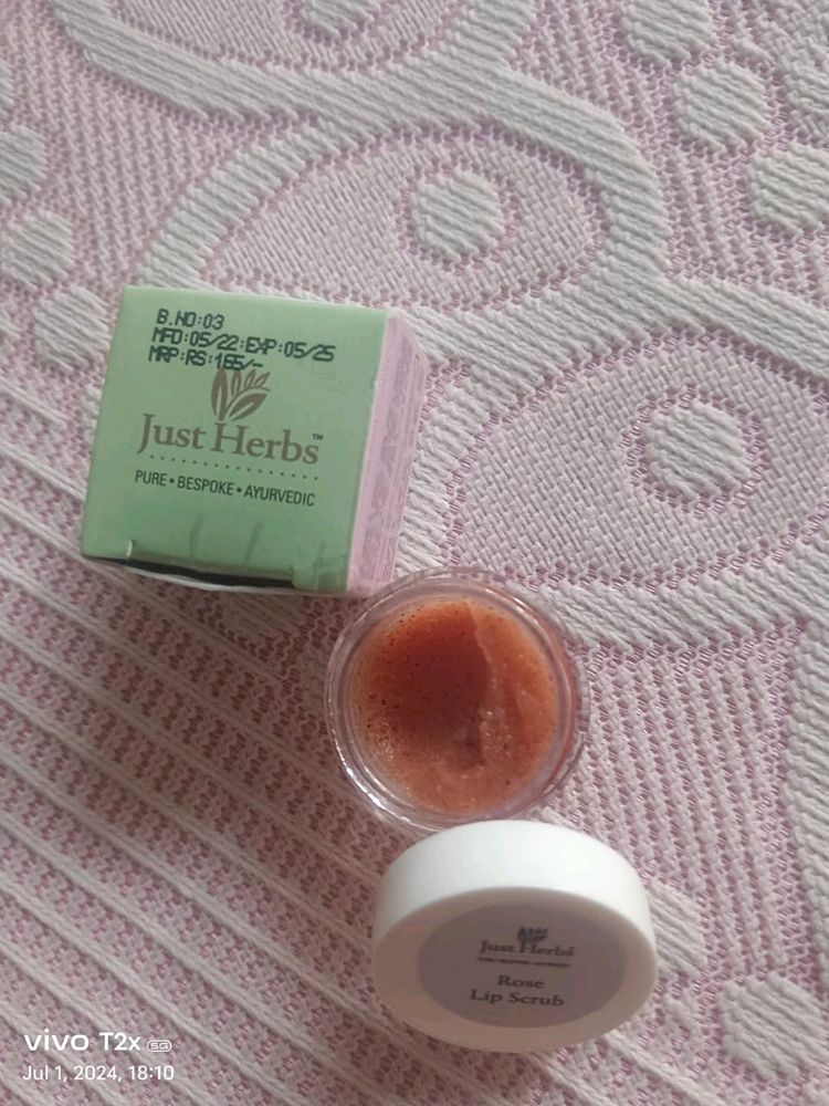 Just Herbs Rose Lip Scrub