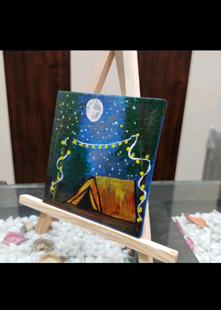 Moonlit Camp(Mini Canvas)