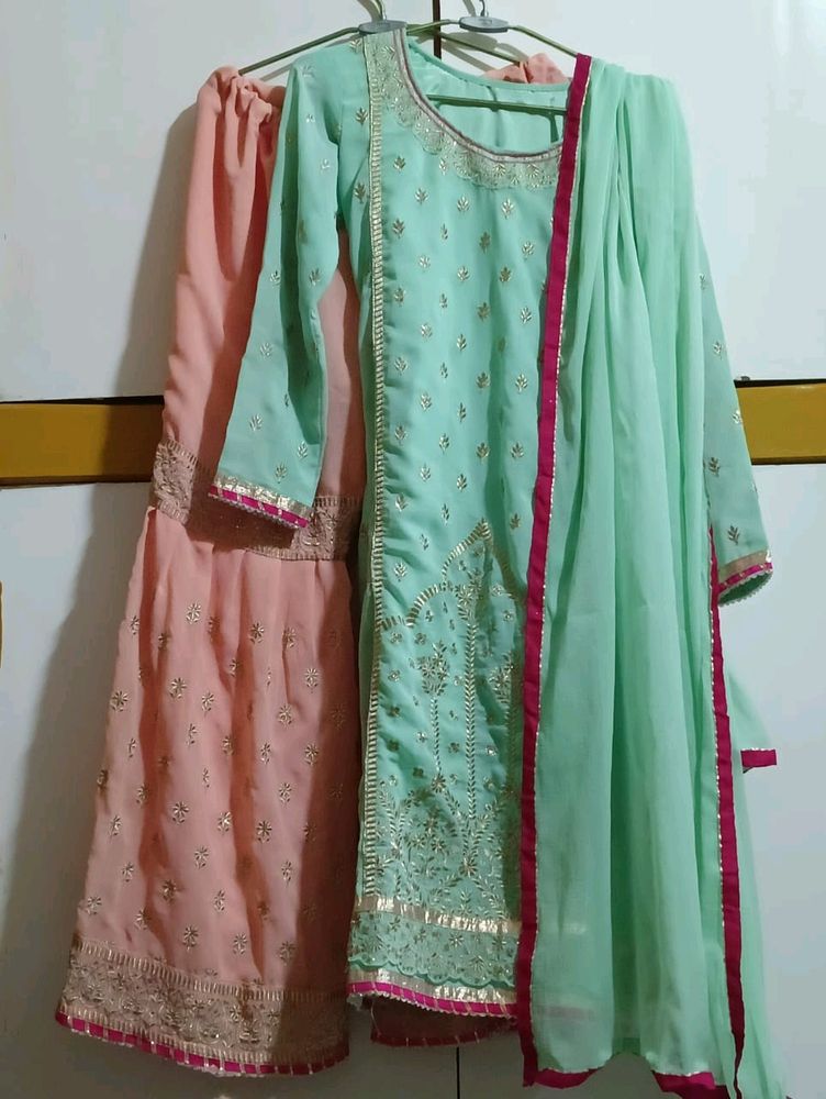 Festive Kurta Sharara Set