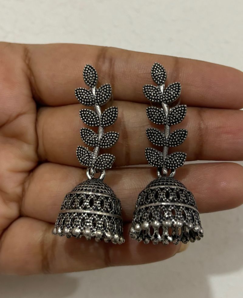 Oxidised Jhumka