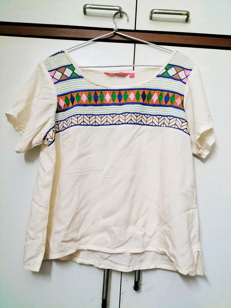 Off-white Ethnicity Embroidered Top