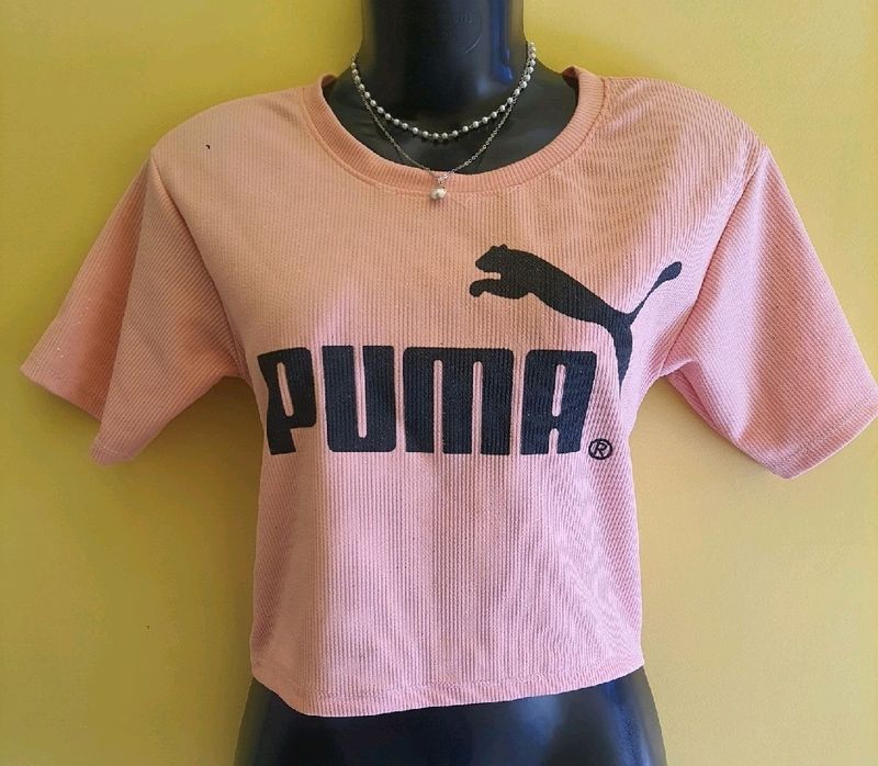 PUMA printed Crop Top