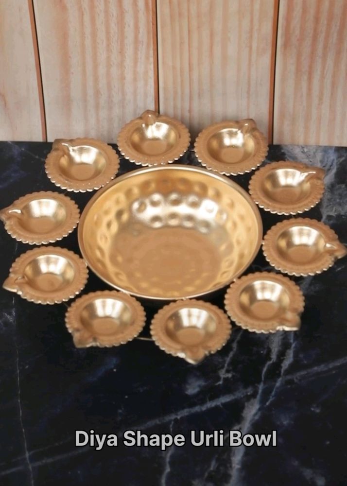 Diwali 🪔 Diya  Shape Urli Bowl