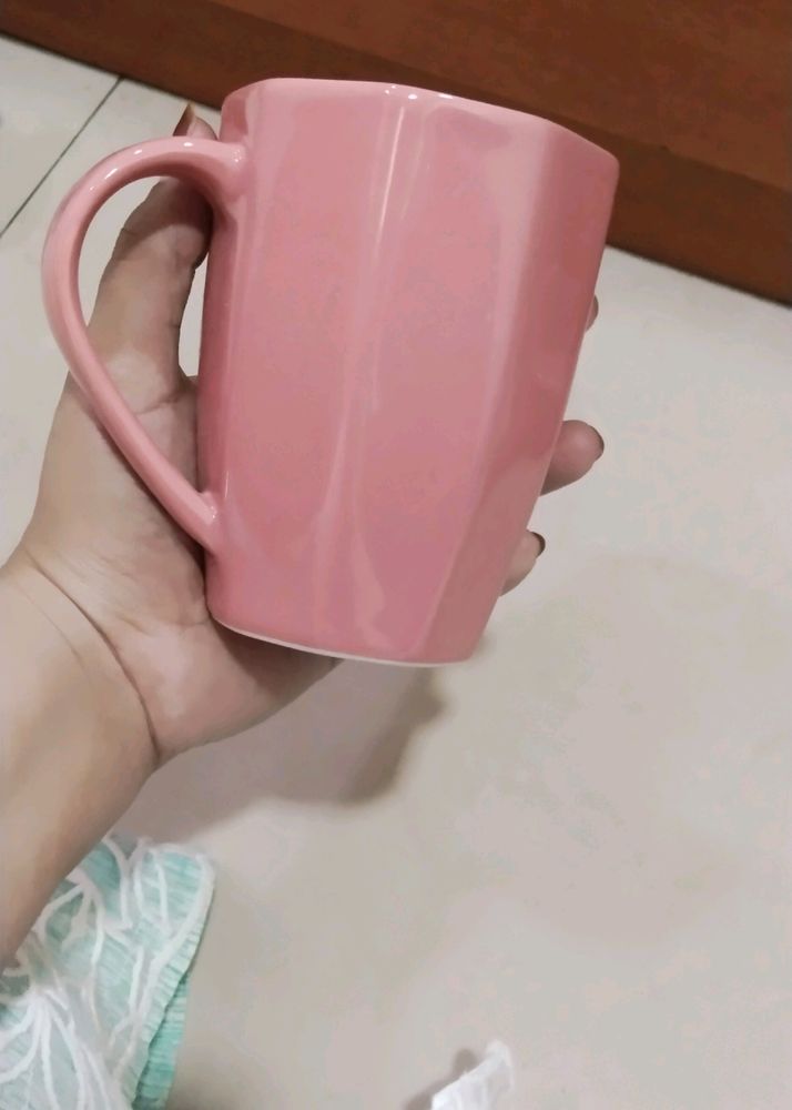 Beautiful Peach Rombus Shape Cup 🍵