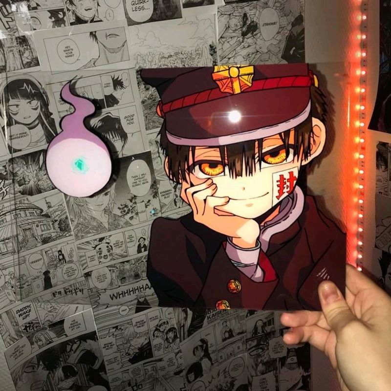 Hanako Kun Glass Painting