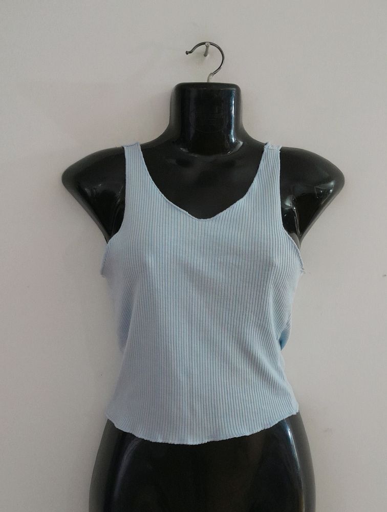 Light Blue Crop Top (Women's)