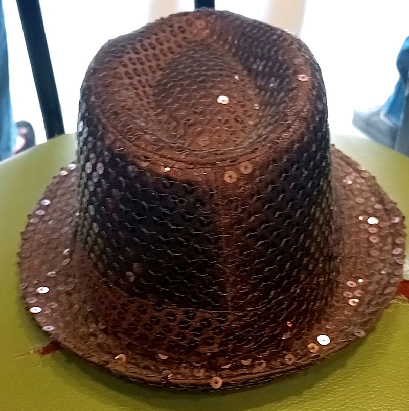 Sequin Brown Cap