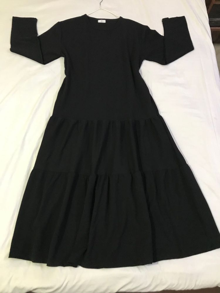 Korean Simple Black Dress Bust 34-38