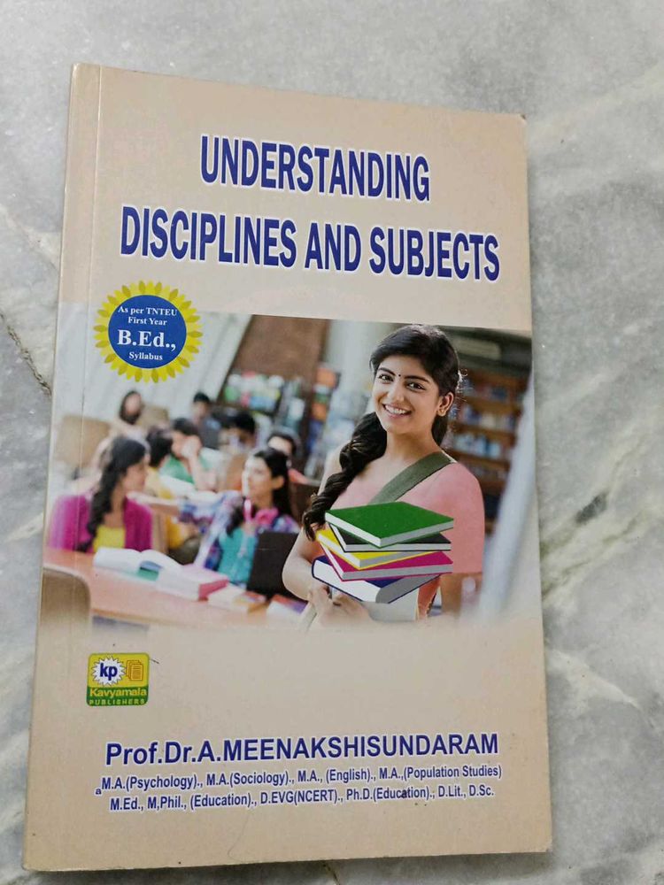 B. Ed Book Understanding Disciples And Subjects