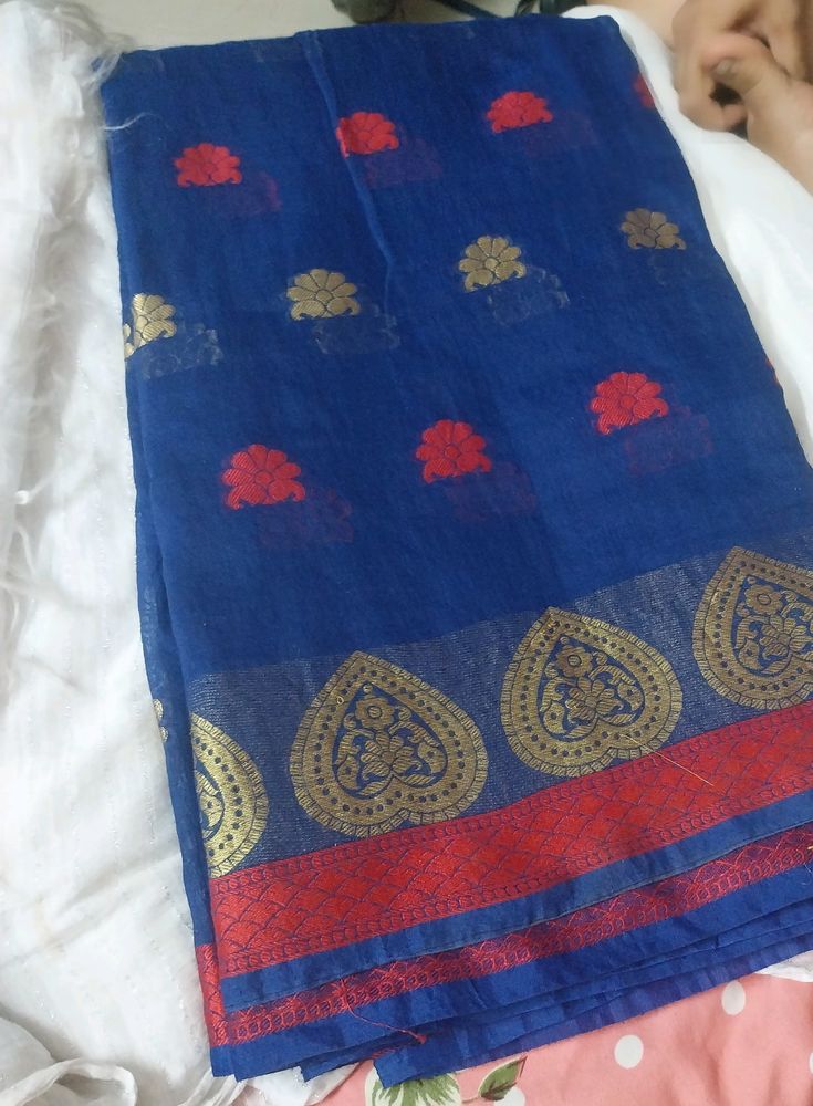 Cotton Saree With Half Delivery Fee