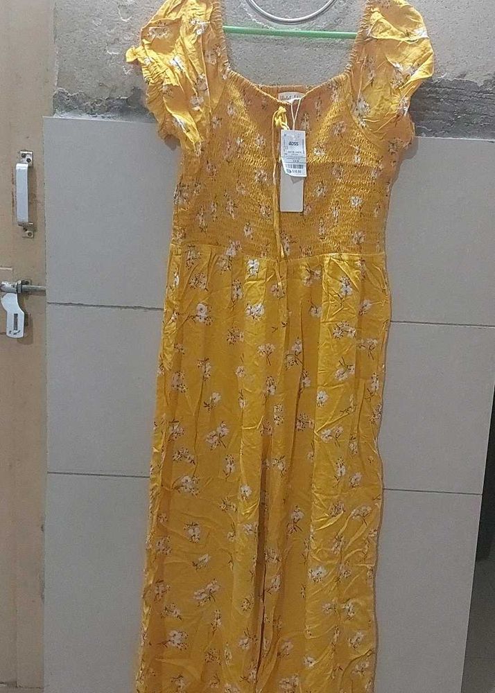 Imported Yellow jumpsuit New with tag