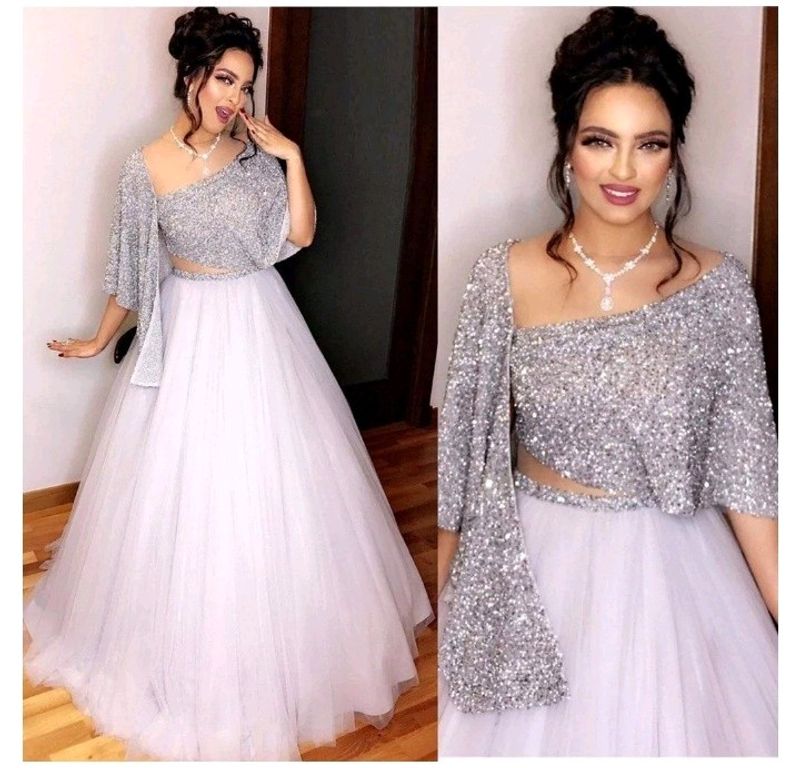 Very Low Price White Lehnga Choli For Party Wear