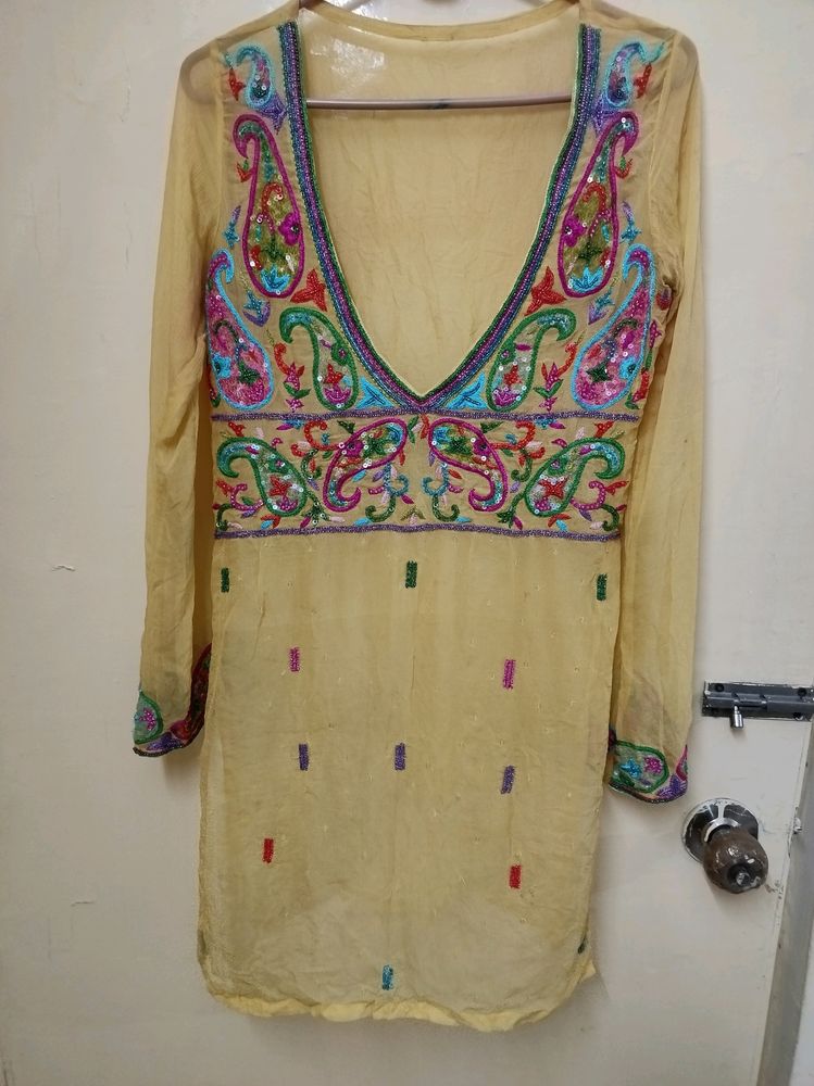 Heavy Ari Work Kurta