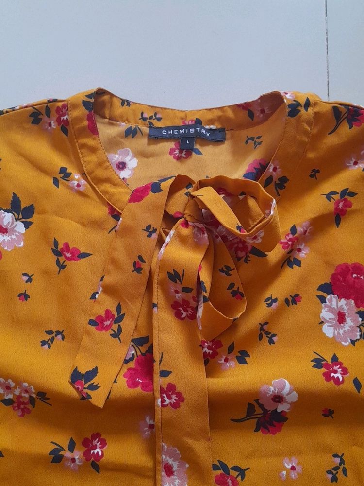 Beautiful Mustard Brand New Top