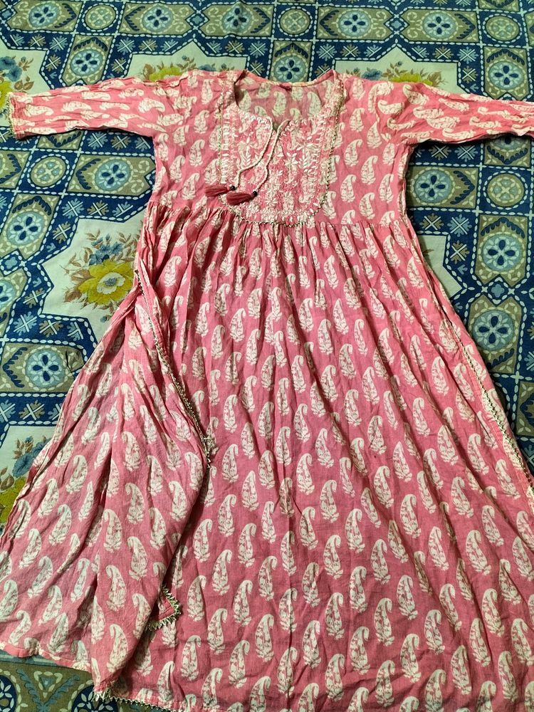 Alia Cut Kurta Set, Kurtset