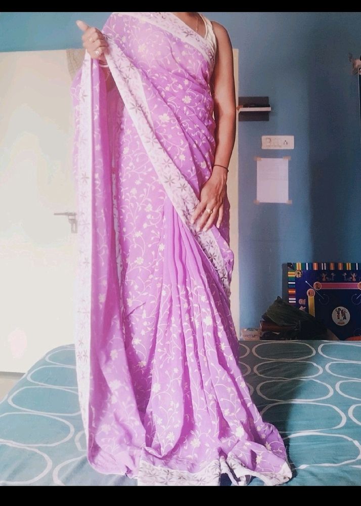 Saree With Attached Blouse