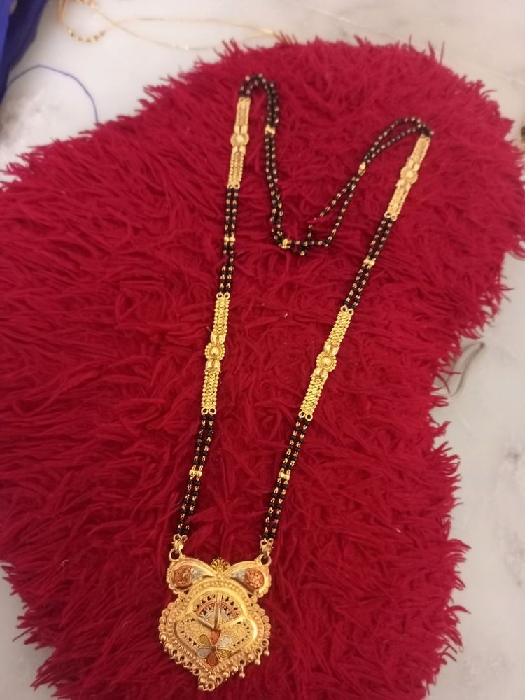 1 Gram Gold Plated Long Mangalsutra