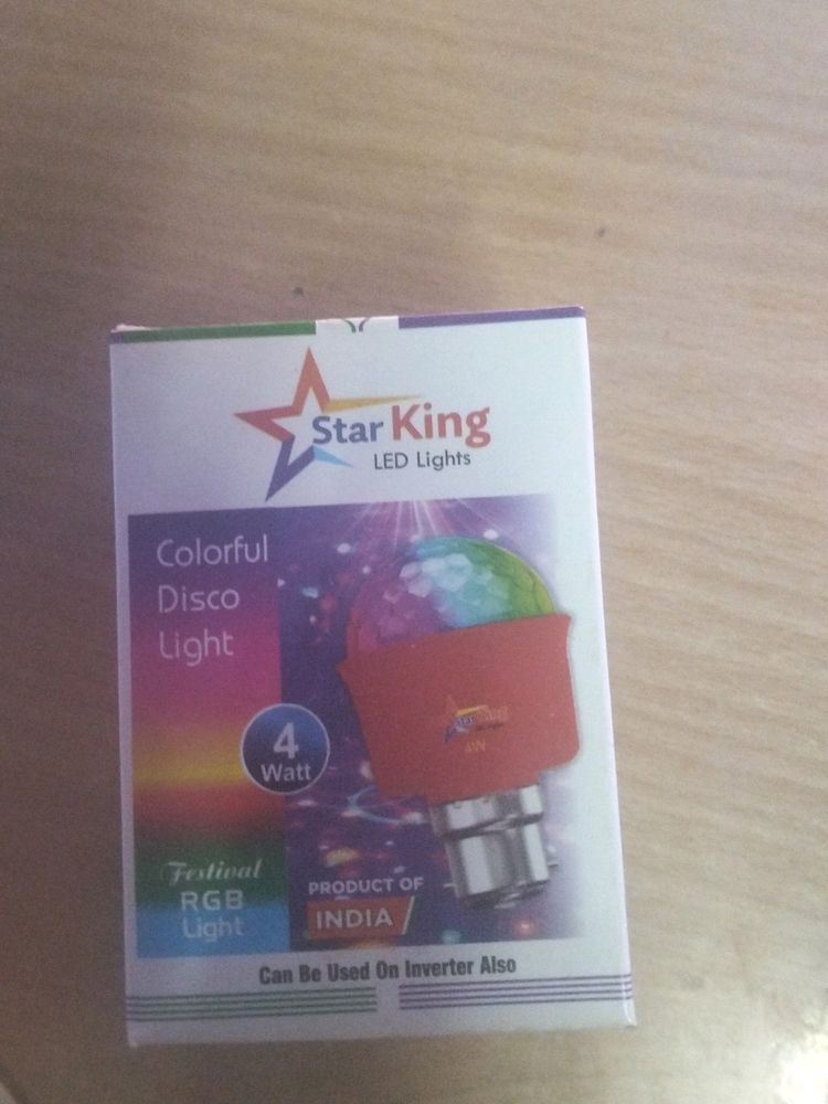 Colorful Disco Light Bulb