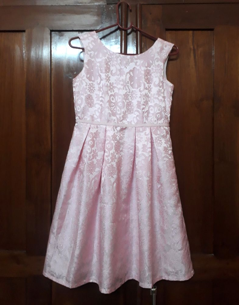 🔥Lowest Sale Price🔥Silk Pink Dress For Girls