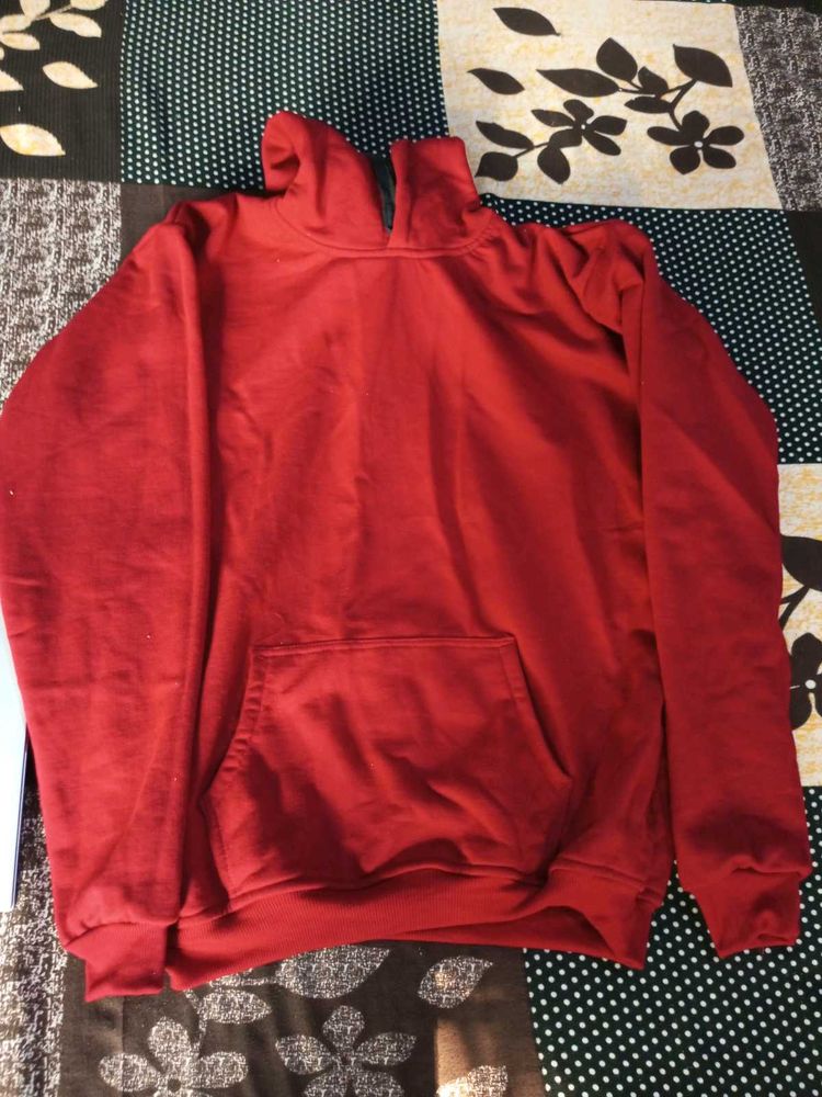 New Hoodie Maroon Color