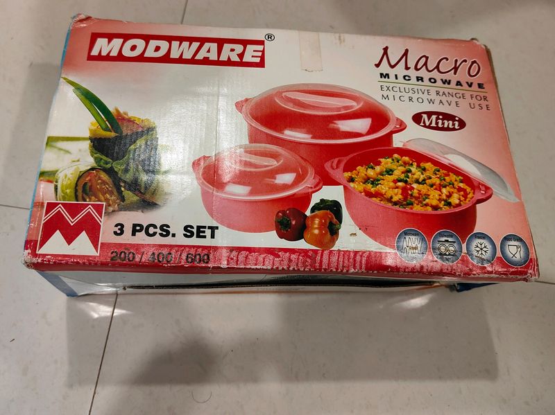 New Microwave Mini Set Of 3