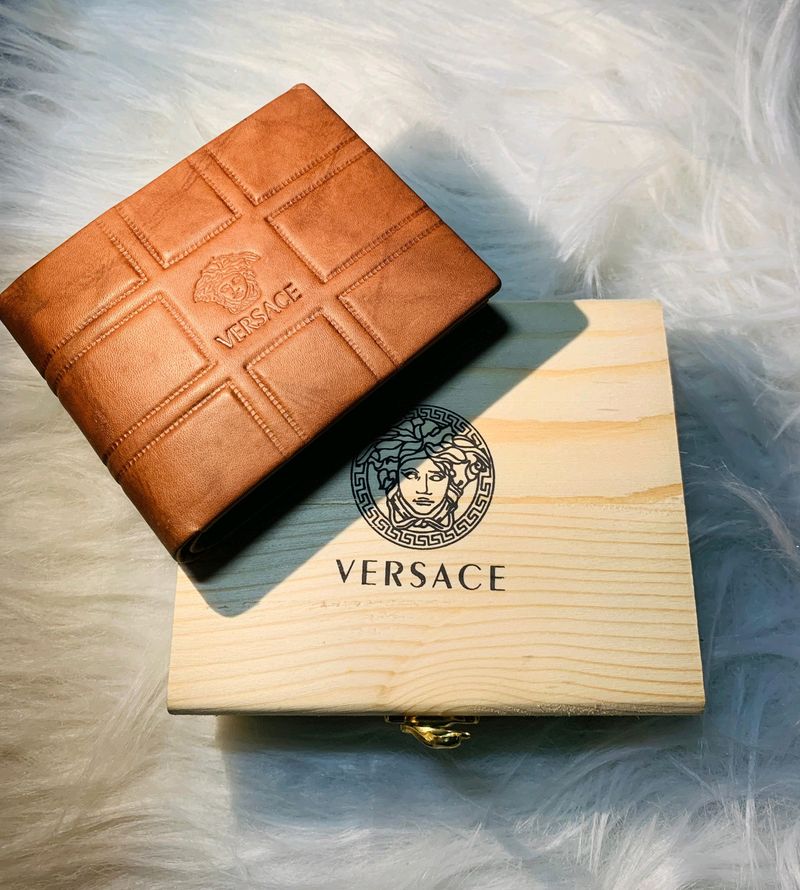 Versace Brown Medusa Biggie Men's Wallet