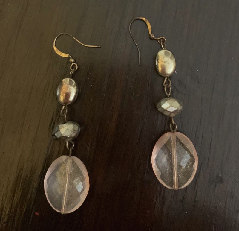 Light Weight Peach Color Earrings