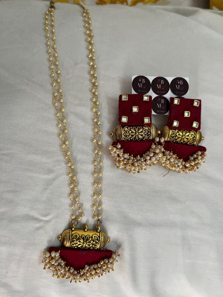 Misboota Red Jewellery Set