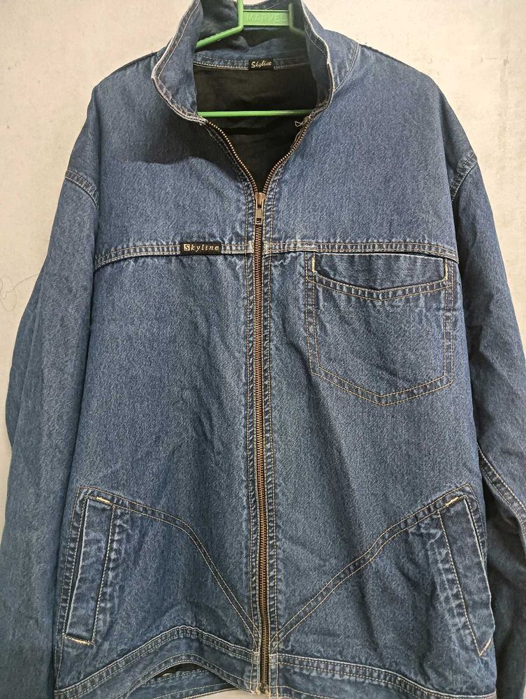 Denim Jacket With Zipper