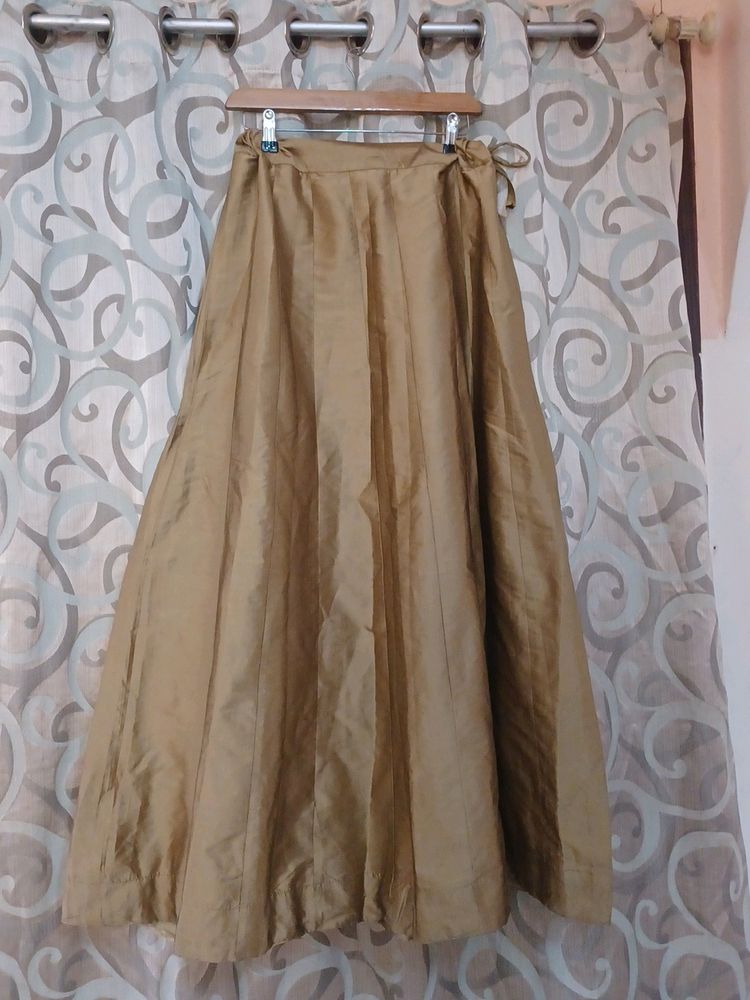 Gold  Flared Skirt