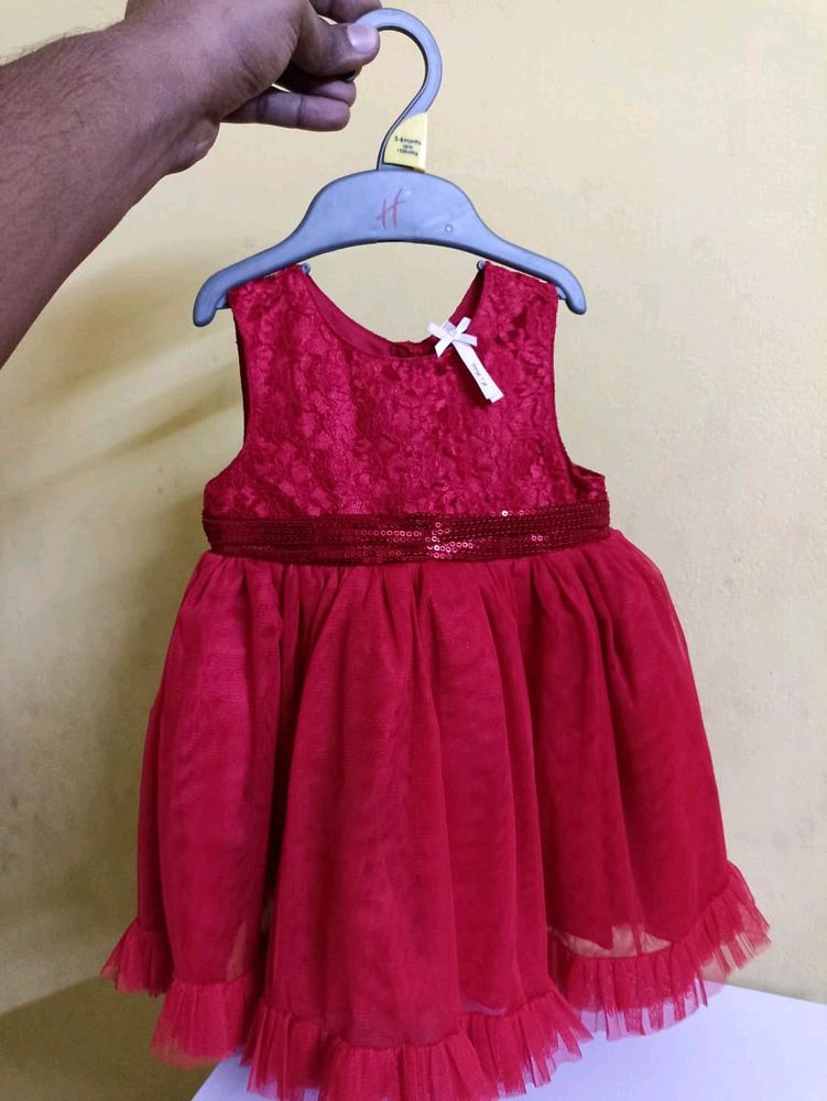 H By Hamleys Girls Dress Size- 3-6 Months New