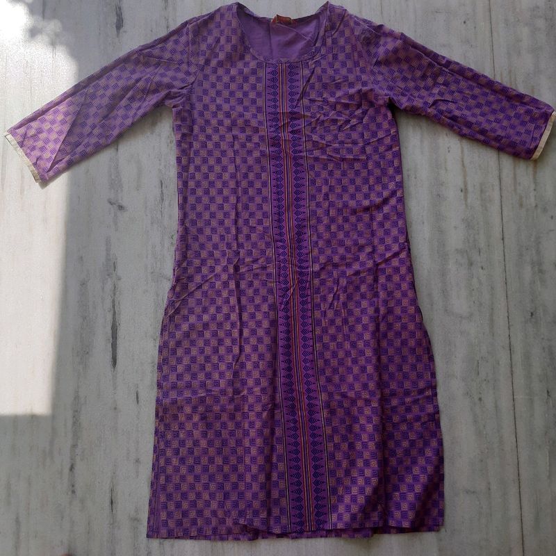 Purple Kurta