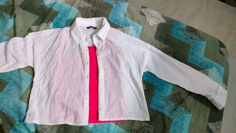 Shirt With Pink Inner