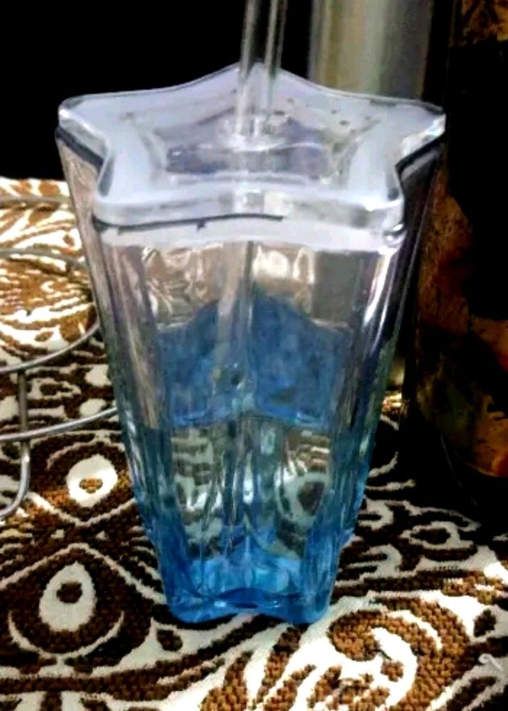 Star Glass Drinking Jar With Straw