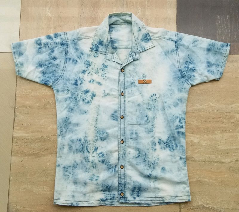 Styles Acthetic Tie Dye Blue Shirt 💙