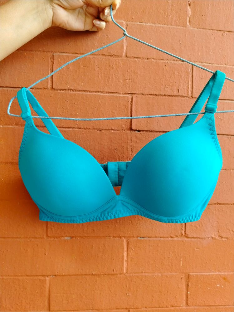 Blue Padded Bra