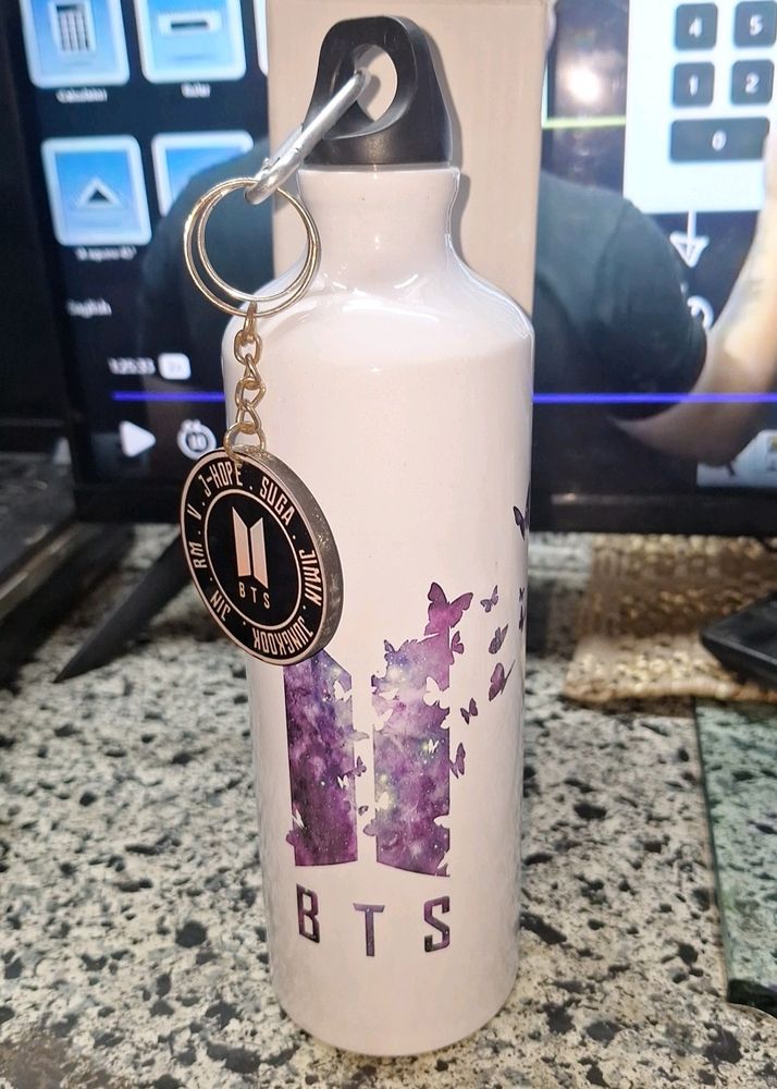 Bts Waterbottle And Keyring