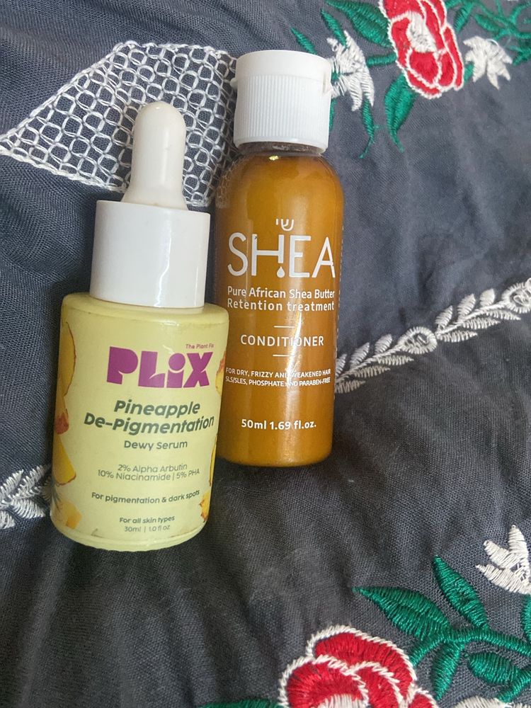 Combo Of Plix Serum & Shea Conditioner