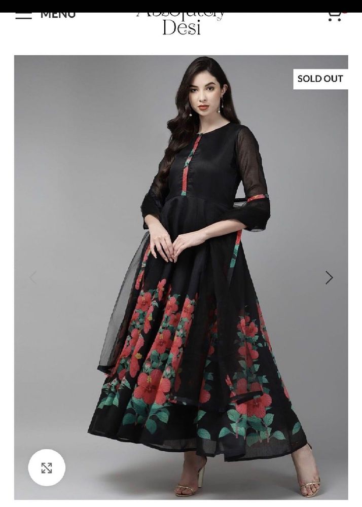 Bohama Couture Long Frock Black