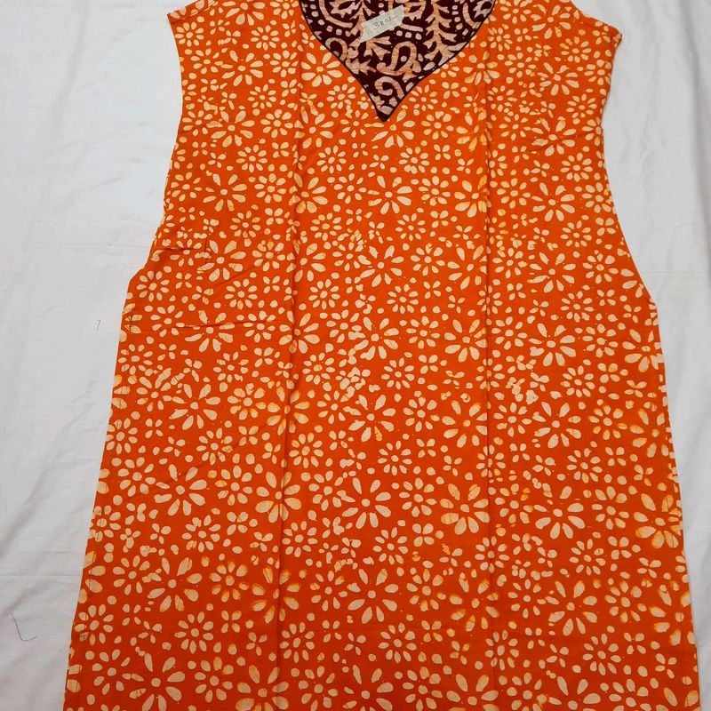 Pure Mombatti Cotton Kurti